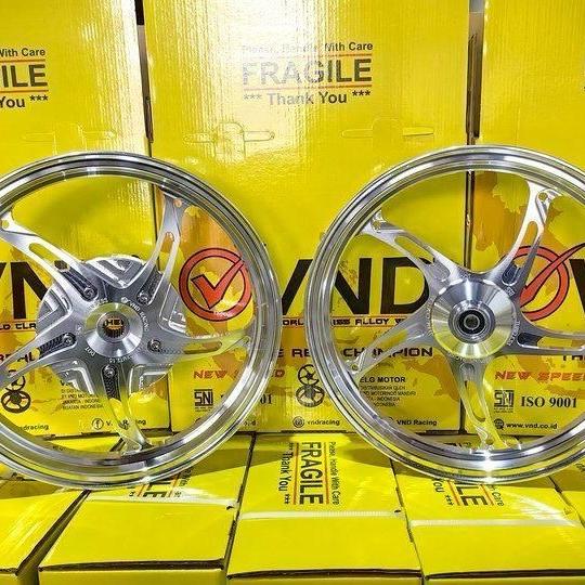 Gambar VELG RACING VND NEW SPEED KSPEED 1.85X14 2.15X14 MIO SPORTY VARIO BEAT - Silver Chrome, BEAT SCOOPY VAR dari Bastian.Racing undefined Tokopedia