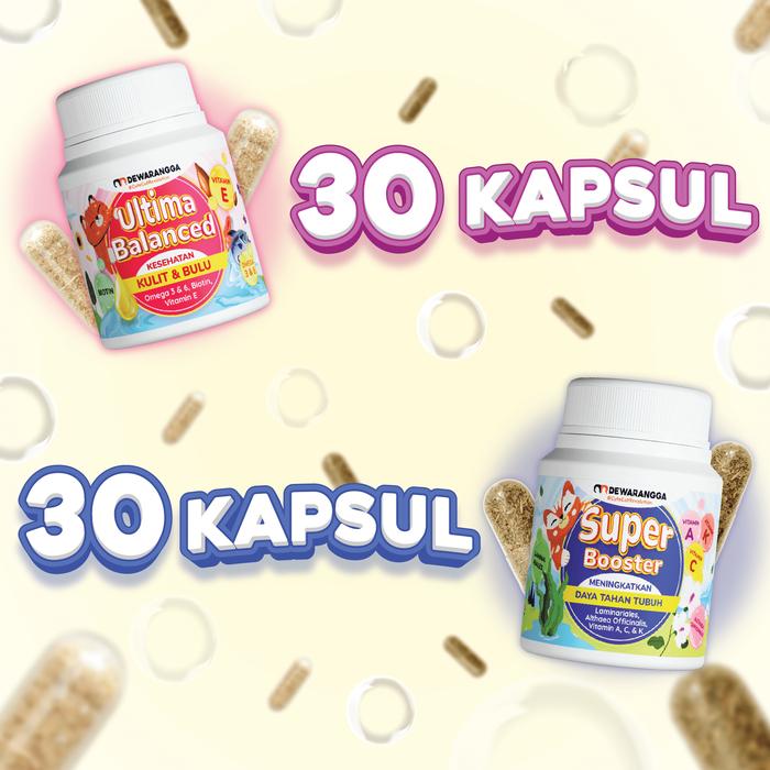 Gambar Dewarangga Ultima Balanced & Super Booster Paket Pelebat Bulu Kucing Dewarangga - Vitamin Pelebat Bulu Kucing Lebat dan Panjang - Gondrongin Bulu Kucing - 30U+30SB dari Dewarangga Cattery undefined Tokopedia
