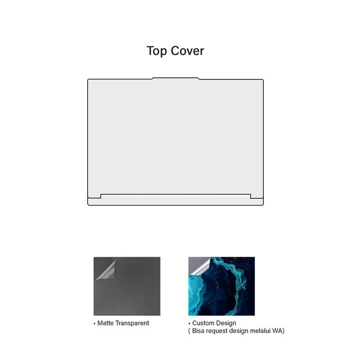 Gambar Lenovo Legion 5 5i 15ACH6 Garskin Anti Gores Body Protector Skin Guard - Top Cover, Matte Transparn dari HahaStore ID undefined Tokopedia