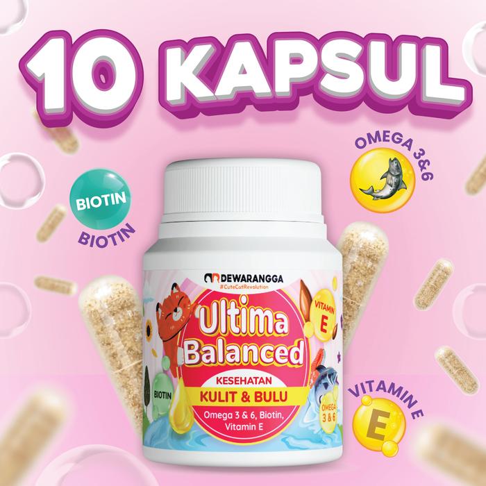 Gambar Vitamin Kucing Ultima Balanced Dewarangga Anti Jamur dan Rontok Kucing - 10 Kapsul dari Dewarangga Cattery Kab. Bogor Tokopedia