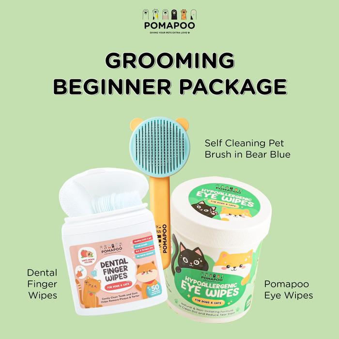 Gambar POMAPOO - Paket Grooming Beginner Package - BEAR BLUE dari Pomapoo undefined Tokopedia