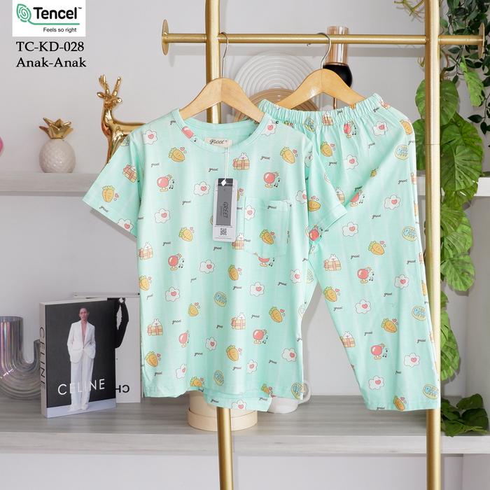 Gambar GREET NIGHT WEAR - PIYAMA PENDEK PANJANG TENCEL  ANAK TC-KD-013 / PP - TC-KD-028, 6 dari greetnightwear undefined Tokopedia