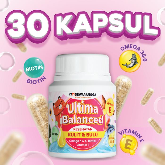 Gambar Vitamin Kucing Ultima Balanced Dewarangga Anti Jamur dan Rontok Kucing - 30 Kapsul dari Dewarangga Cattery undefined Tokopedia