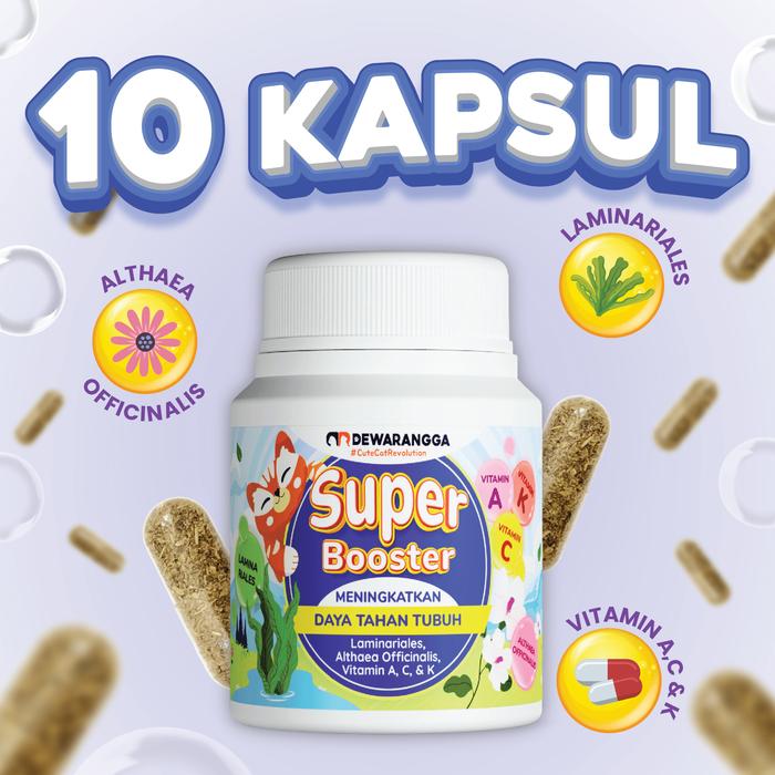 Gambar Vitamin Imun Kucing Super Booster Dewarangga - Vitamin Imunitas Kucing - 10 Kapsul dari Dewarangga Cattery undefined Tokopedia