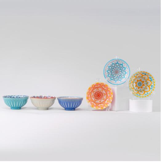 Gambar Opus One Mangkok Bohemian Textured 4.75" Set 6 17340 - Motif E dari opusone.id undefined Tokopedia