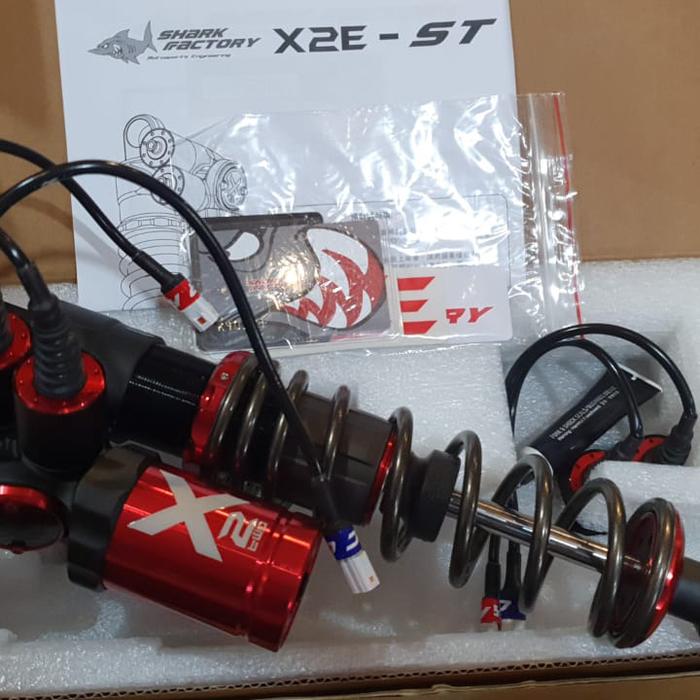 Gambar Shockbreaker Shock Shark X2 Electric Shark Factory Xmax Original - Black Red dari QUEEN TOOL_NEW undefined Tokopedia