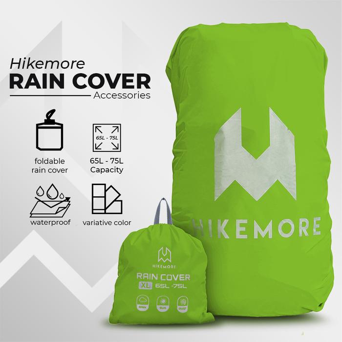 Gambar Hikemore Rain Cover Size XL 65-75L Waterproof Tas Ransel - Hijau, XL dari Hikemore undefined Tokopedia