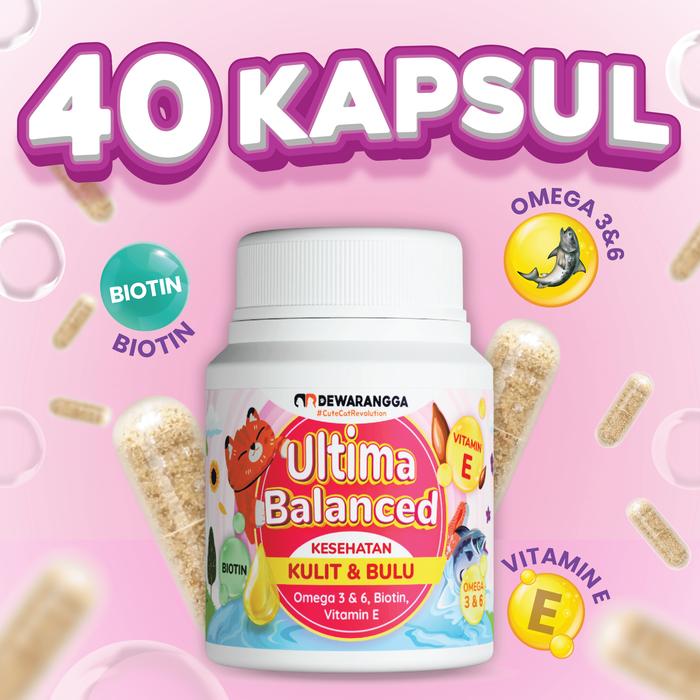 Gambar Vitamin Kucing Ultima Balanced Dewarangga Anti Jamur dan Rontok Kucing - 40 Kapsul dari Dewarangga Cattery undefined Tokopedia