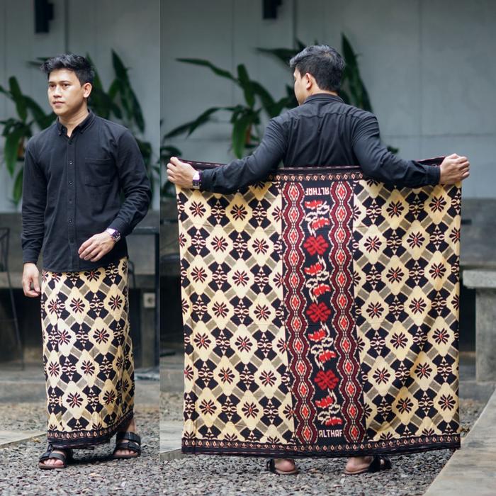 Gambar SARUNG GOYOR MOTIF FANNAN REVAL - reval kuning dari TENGIS-Store undefined Tokopedia