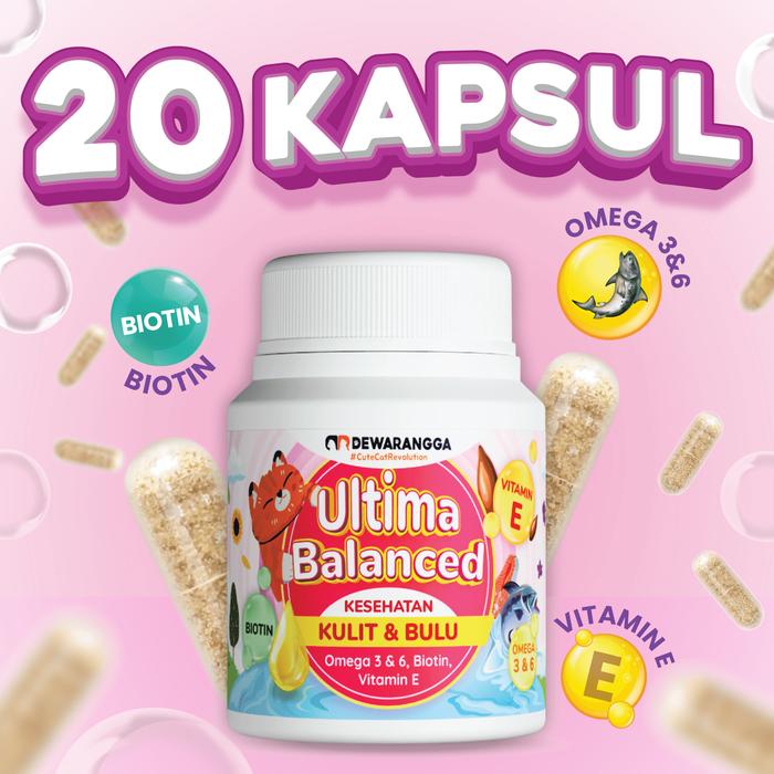 Gambar Vitamin Kucing Ultima Balanced Dewarangga Anti Jamur dan Rontok Kucing - 20 Kapsul dari Dewarangga Cattery undefined Tokopedia