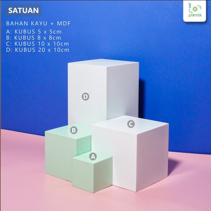Gambar Kubus Geometri Photo Props - Pixmix Gio - 5x5, Beige dari Pixmix id undefined Tokopedia