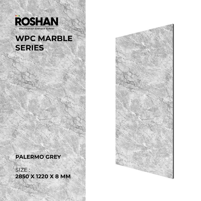 Panel Wpc Rohsan Jual WPC Panel Dinding Board Roshan 8mm Motif Marmer / WallBoard Marble ...
