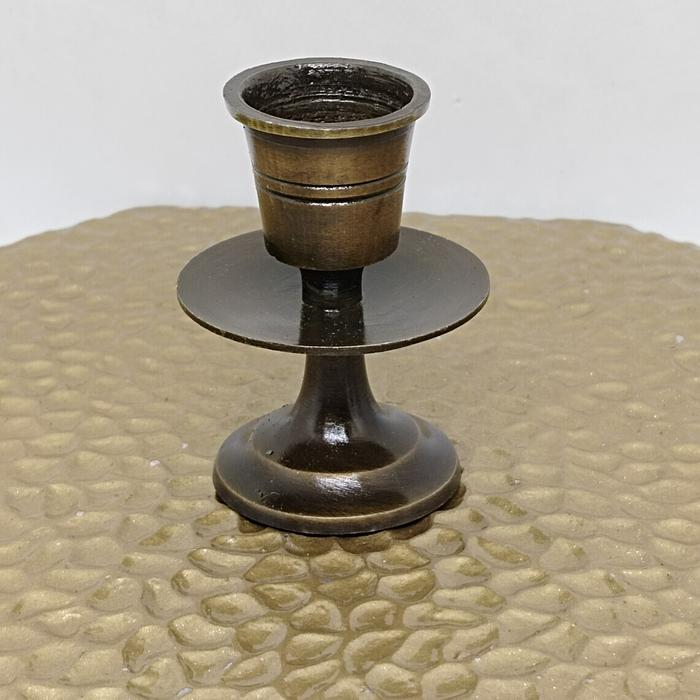 Gambar Tempat Lilin Logam Antik ,Black Doff ,Silver Dengan Lubang Lilin 2cm. - Antik dari avren logam undefined Tokopedia