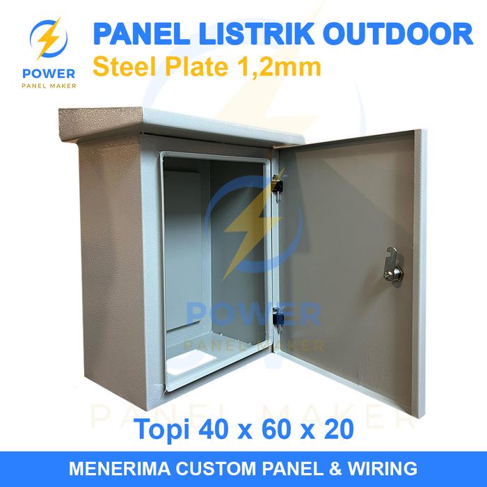 Gambar Box Panel Listrik Outdoor 40x30x20 SPHC 1.2mm RAL 7032 - 40x60x20 dari Power Panel Maker undefined Tokopedia