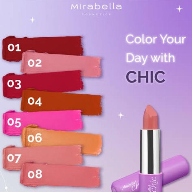 Gambar MIRABELLA Chic Lipstick - No.06 dari jselectiv by JHON Putra Kosmetik undefined Tokopedia