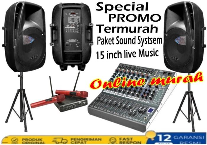 Jual promo spesial termurah paket sound system live music 15 inch