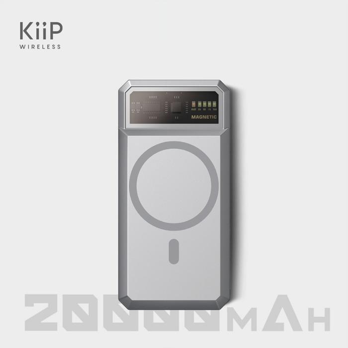 Gambar KIIP WIRELESS EW55 Powerbank 20000mAh PD 20W MagSafe Fast Charging - Silver dari AinWare undefined Tokopedia