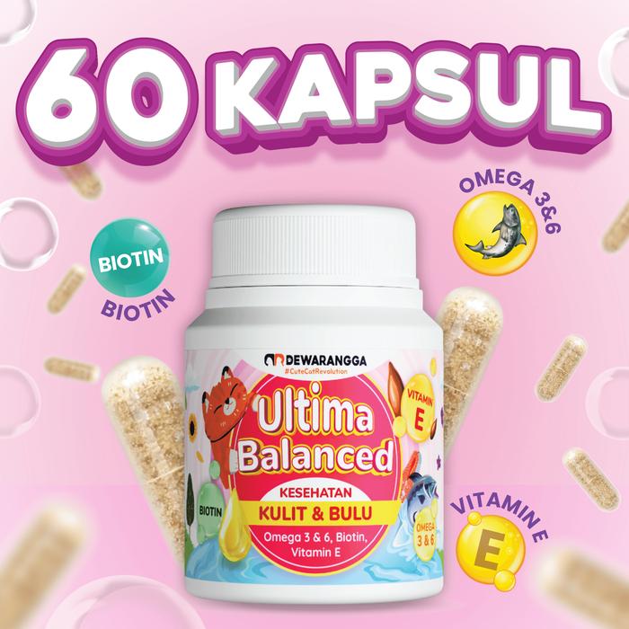 Gambar Vitamin Kucing Ultima Balanced Dewarangga Anti Jamur dan Rontok Kucing - 60 Kapsul dari Dewarangga Cattery undefined Tokopedia