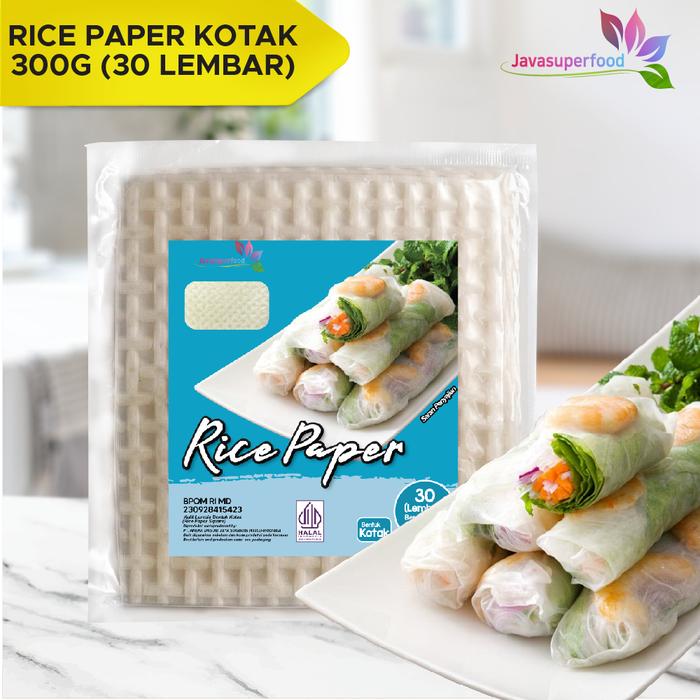 Gambar [BELI 3 GRATIS 1] Rice Paper / Kulit Lumpia Vietnam BANH TRANG 300g - KOTAK dari Java Super Food undefined Tokopedia