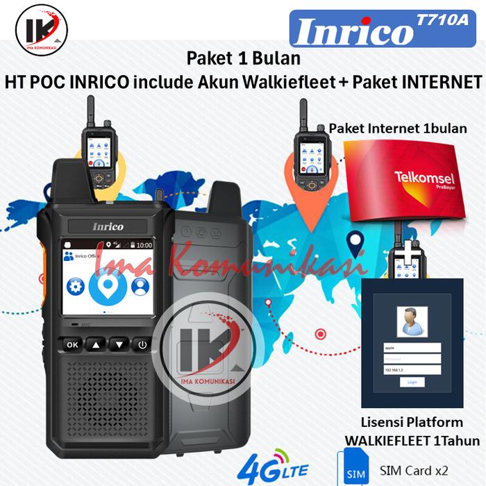 Ht Poc Repro Jual HT POC INRICO T710A 4GLTE GPS WIFI PAKET SIAP PAKAI - 1 Bulan ...