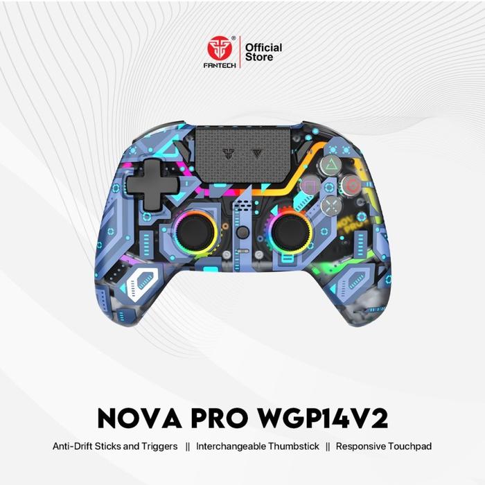 Gambar Fantech WGP14 Nova Wireless Gamepad With Hall Effect For PS Android PC - Polaris dari SuperStore Computama undefined Tokopedia