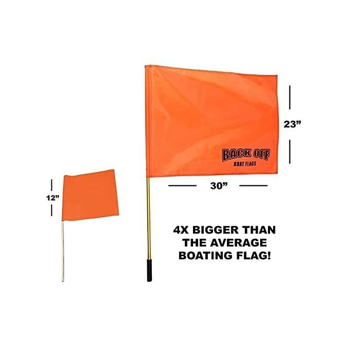 Gambar Giant Orange Boating Safety Flag With Pole Water Skis Wakeboarding A dari Karta Markett undefined Tokopedia