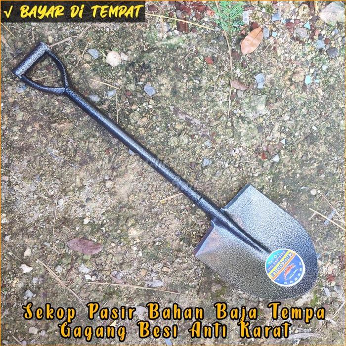 Gambar sekop pasir besar full besi panjang 1 meter - sekop tebal , kuat dan - sekop pasir dari ERKAH FARM undefined Tokopedia