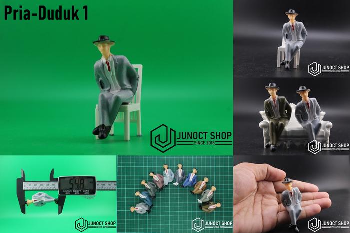 Gambar Orang Figure Duduk 1:25 G Scale Pria Wanita Berwarna - Miniature Maket - Pria-Duduk 1 dari Junoct Shop undefined Tokopedia
