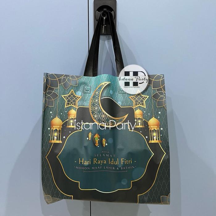 Gambar Tas Souvenir Lebaran / Goodie Bag Idul Fitri / Tas Hampers Laminasi L - Motif 1 dari Istanaparty undefined Tokopedia