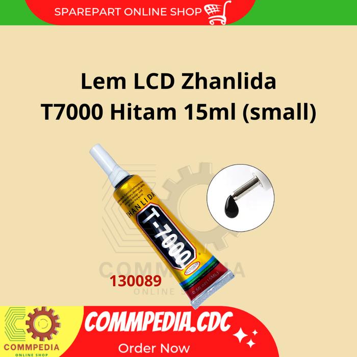 Gambar Lem LCD T7000 15ml,50ml,110ml Hitam - 15ml dari Commpedia undefined Tokopedia