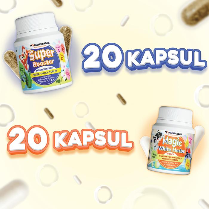 Gambar Dewarangga Super Booster & Magic White Herbs Paket Imun & Penggemuk Kucing - Tingkatkan Imun & Cegah Sakit - Meningkatkan Nafsu Makan & Gemuk - 20SB+20M dari Dewarangga Cattery Kab. Bogor Tokopedia