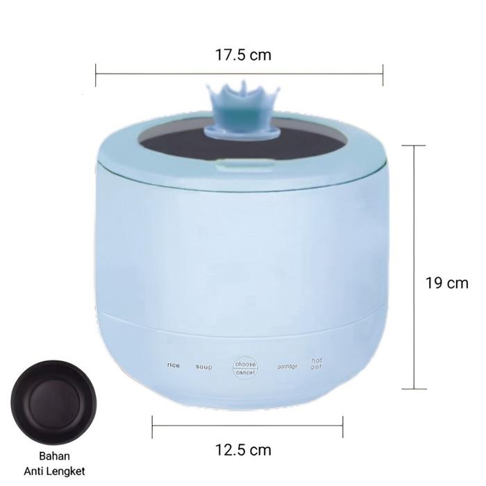 Gambar Rice Cooker Mini 1.6L Penanak Nasi / Magic Com Portable - VS RCOOKERBiru, Standard dari Mrlion undefined Tokopedia