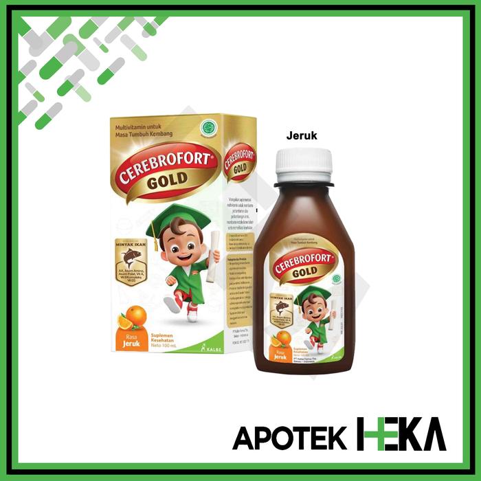 Gambar Cerebrofort Gold 100 ml - Multivitamin Anak Untuk Tumbuh Kembang - Strawberry dari Sekawan Maju Shop Jakarta Selatan undefined 2 Tokopedia