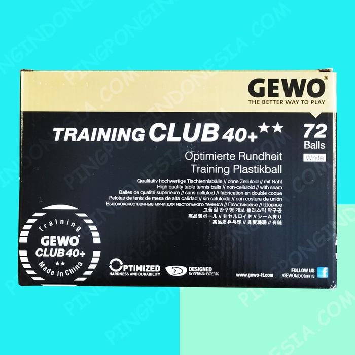 Gambar GEWO Ball Training Club 40+ 72 - Bola Banyak Latihan Pingpong Tenis - 72 Biji dari PINGPONGINDONESIA undefined Tokopedia