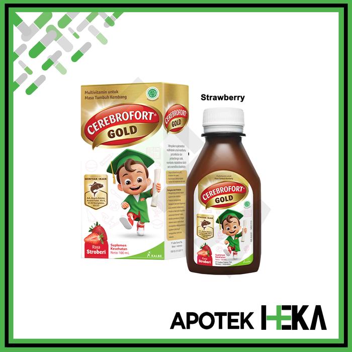 Gambar Cerebrofort Gold 100 ml - Multivitamin Anak Untuk Tumbuh Kembang - Strawberry dari Sekawan Maju Shop Jakarta Selatan undefined Tokopedia