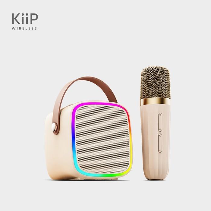 Gambar KIIP WIRELESS SPEAKER BLUETOOTH PORTABLE KARAOKE MICROPHONE RGB Y8 dari ChristCollections7 undefined Tokopedia
