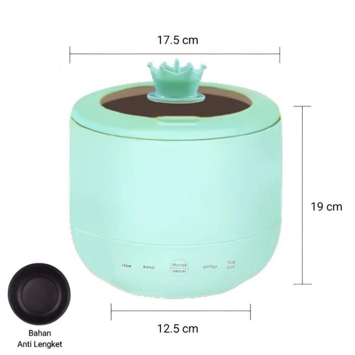 Gambar Rice Cooker Mini 1.6L Penanak Nasi / Magic Com Portable - VS RCOOKERHijau, Bubble dari Mrlion undefined Tokopedia