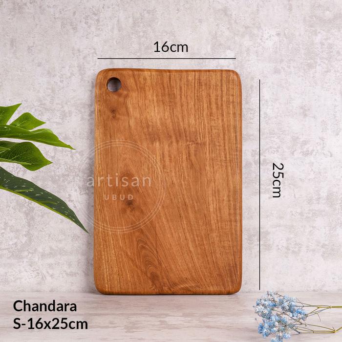 Gambar Chandara S - M Talenan Kayu Jati Food Grade Bahan Natural | Props Foto - S - 16x25cm dari Artisan Ubud undefined Tokopedia