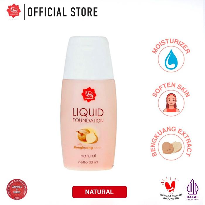 Gambar Viva Liquid Foundation With Bengkoang Ekstrak - FND Natural dari Jwl Skin Shop undefined Tokopedia