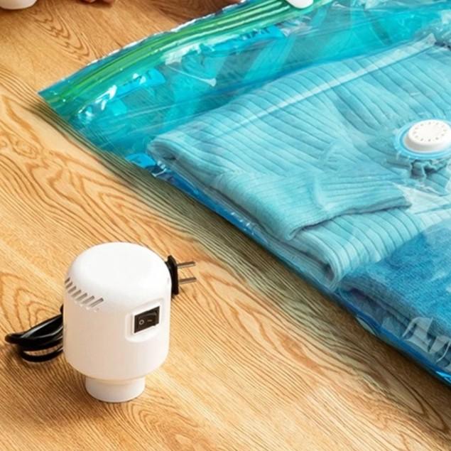 Gambar Plastik Vacum Pakaian + Pompa Vacuum Bag Travel Vakum Simpan Baju - Poma Saja dari Javmall undefined Tokopedia
