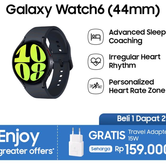 Gambar Samsung Galaxy Watch6 44mm - Graphite dari tekiteki undefined Tokopedia