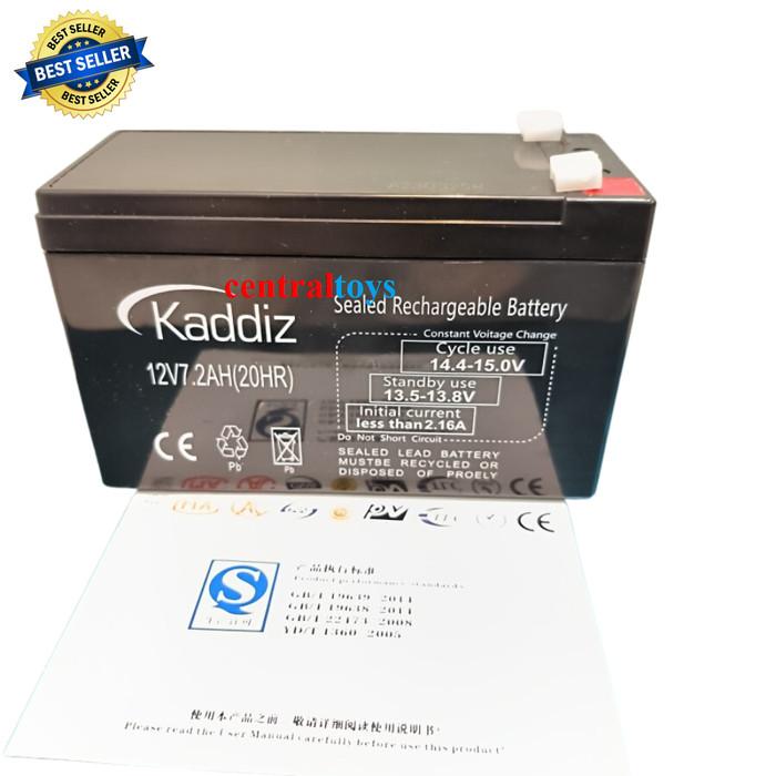 Gambar baterai kering mobil aki anak 12V 12AH 20HR lead acid battery VRLA MF - KADDIZ dari centraltoys undefined Tokopedia
