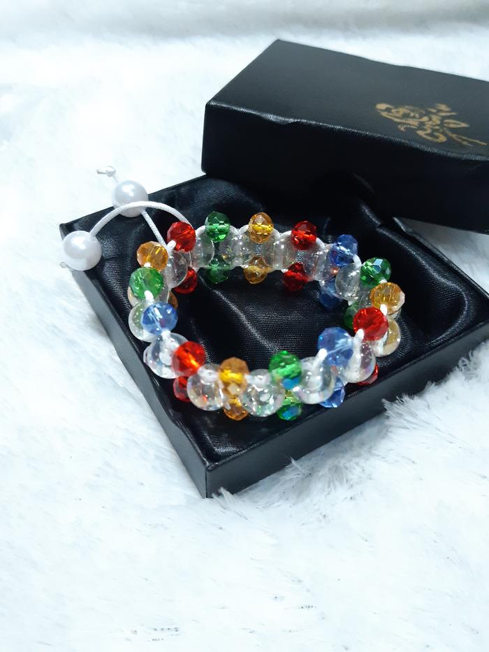 Gambar Gelang Handmade Manik Kristal/gelang tali/gelang wanita/kekinian - Mix-bening dari PuS -Pick ur Style- undefined Tokopedia
