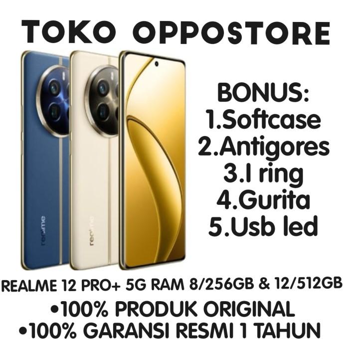 Gambar Realme 12 Pro Plus 5G 8/256GB Garansi Resmi 1 Tahun - Gold dari toko oppostore undefined Tokopedia
