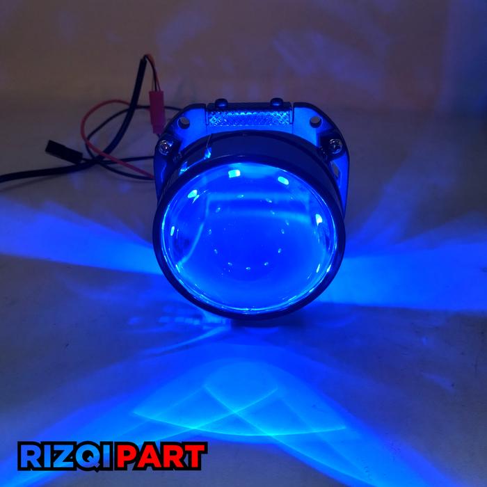 Gambar Vahid biled projie E7 | led projector 3 inch purple HD lens satuan - biled de biru, pakai relay set dari QIQI VARIASI new undefined Tokopedia