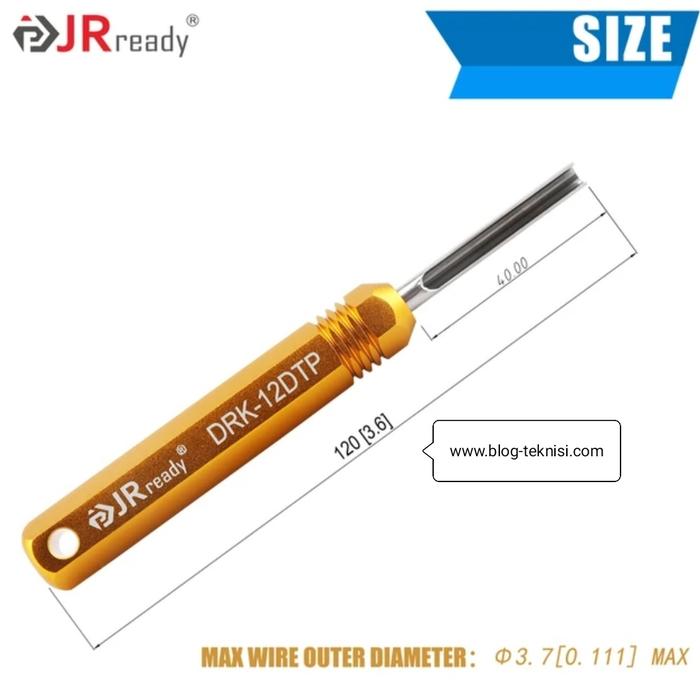 Gambar JRready Deutsch Terminal Removal Tool, DT/DTM/DTP Connector Release 12/16/20 AWG - DRK-12DTP dari Blog Teknisi undefined Tokopedia
