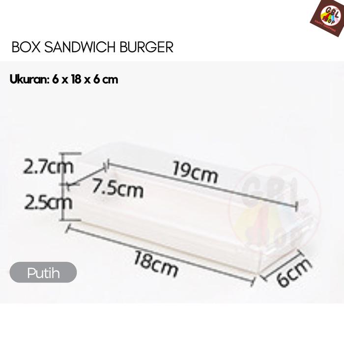 Gambar GBL SHOP Kotak Kue Kertas 6x18 Mika Box Roti Hotdog Bolu dari Kertas Karton Tutup Plastik Mika Kualitas Bagus Kokoh Coklat Putih untuk Sandwich Burger Salad Donat Bolu Roti dan Kue-kue - Kitchenware - Putih, 10 Pcs dari GBL shop undefined Tokopedia