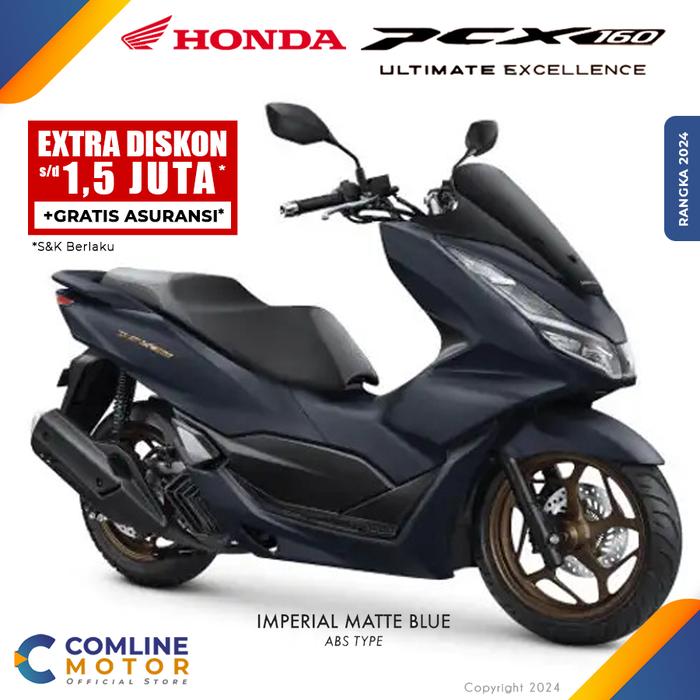 Gambar COMLINE-Sepeda Motor Honda PCX 160 ABS - Matte Blue, JKT / TGR dari ComLine Motor undefined Tokopedia