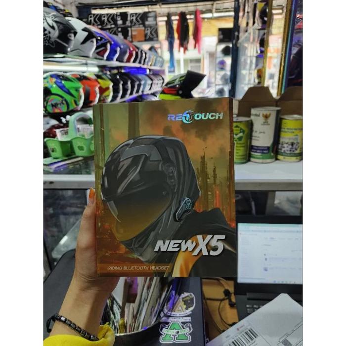 Gambar Intercom Helm Retouch X5 New, X5, X3 Bluetooth sharing - Retouch X5 New dari Kompashelmet undefined Tokopedia