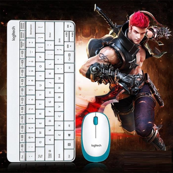 Gambar Logitech MK245 Keyboard dan Mouse Set Nano Wireless Gaming Keyboard - Putih dari SMARTCOM TECHNOLOGY undefined Tokopedia